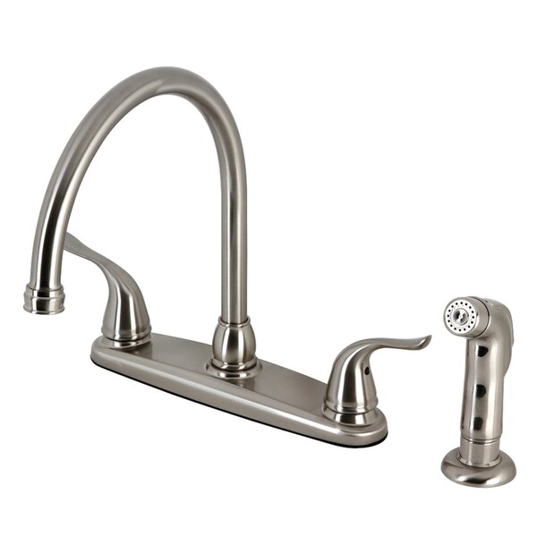 KB798YLSP Yosemite 8" Centerset Kitchen Faucet W/Sprayer, Nickel